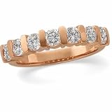 14K Rose Gold Diamond Anniversary Band - 1.00 Ct.
