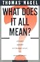 What Does It All Mean? A Very Short Introduction to Philosophy