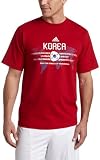 adidas Korea World Cupccountry Tee,University Red/Korea,X-Large