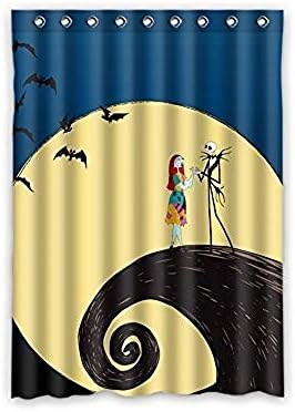 Tall Switch Customize Nightmare Before Christmas window Curtain for Living Room, Bedroom, and Kids Rooms Polyter window Curtain One Piece 52"W x 84"L