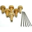 6 Grobet Turning Gravers & Wood Handles Engraving Tools