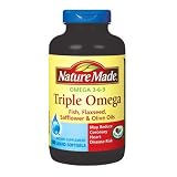 Nature Made Triple Omega 3 6 9 - Fish, Flaxseed, Safflower & Olive Oils - 180ct ~ Nature Made