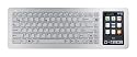 Asus EK1542 EeeKeyboard PC mit 12,7 cm (5 Zoll)  Display (Intel Atom N270, 1,6GHz, 1GB RAM, 16GB HDD, Intel GMA950, Win XP Home) silber