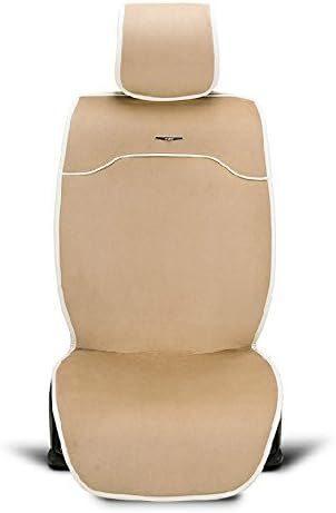 12v Short Plush Heated Cushion Heating Car Cushion Vehicle Electric Heating Pad Heating Cushion Carbon Fiber Heated Car Seat Cover (cream)