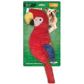Animal Planet Macaw Bird Honking Plush Dog Toy by Animal Planet