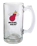 Miami Heat Beer Mug: 13oz Glass Sports Tankard