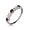 Ruby and Diamond Band in 10k White Gold Anniversary Ring