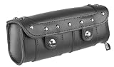 ALC Saddlebags 8063A Premium Leather Strap Mount Alibi Fork Bag with Studs