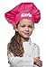 Personalized Hot Pink Kids Chef Hat, Poly/Cotton Twill Fabric