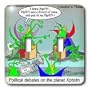 Londons Times Funny Society Cartoons - Alien Political Debates - Light Switch Covers - double toggle switch