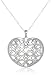 Sterling Silver Diamond-Cut Lattice Heart Pendant Necklace, 18