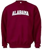 Alabama Crimson Tide Crimson Embroidered Collegiate Crewneck Champion Sweashirt