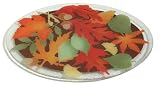 Peggy Karr 18-Inch Glass Leaves Oval Platter