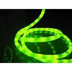 50Ft Rope Lights; Spring Green LED Rope Light Kit; 1.0 LED Spacing; Christmas Lighting;... by ORANGE TREE TRADE
