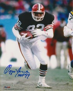 Ozzie Newsome Signed Browns 8x10 Photo - HOF 99