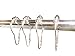 Frazzi Products Decorative Shower Curtain Hooks, Nickel Plated, Rust Resistant,Easy to Install, 60 Days, Enhance Your Bathroom Look Today