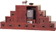Asian Furniture & Home D&eacute;cor - 6ft. Japanese Step Tansu Entertainment Center TV Cabinet