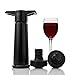 Vacuum Wine Saver Pump and Preserver with 2 Rubber Bottle Stoppers - Preserves Original Flavor and Freshness for Weeks (Includes Wine and Food Pairing Ebook)