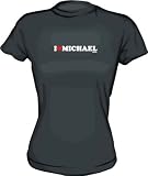 I Heart (Love) Michael Women's Tee Shirt Large-White Babydoll