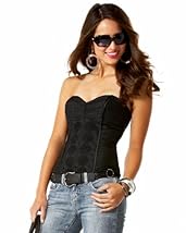 Studded Trapunto Strapless Top from bebe.com