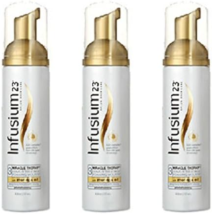 Lot of 3 Infusium 23 Step 3 Miracle Therapy Leave-In Treatment Foaming Mousse with Moringa Oil