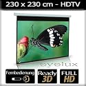 Motor Leinwand Set Ultraluxx 230 x 230 - 325cm Diagonale Fernbedienung Starter