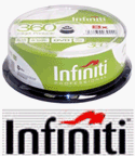 Infiniti DVD+R 8x D/Layer Printable 25pk