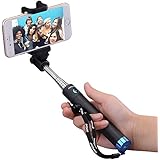 Mpow iSnap X One-piece U-Shape Self-portrait Monopod Extendable Selfie Stick with built-in Bluetooth Remote Shutter for iOS & Android Smartphones