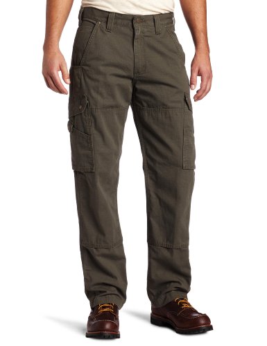 Carhartt Men's Cotton Ripstop Relaxed Fit Work Pant,Moss,38 x 36