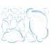 Wallies Wallpaper Mural, 2-Sheet, Clouds