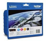 4 Brother DCP J315W Original Printer Ink Cartridges - Cyan / Magenta / Yellow / Black