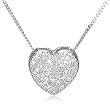 Diamond Pendant Necklace in 9ct White Gold