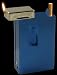 Deluxe Auto Dispenser Cigarette Case with Built-In Lighter (EW#CH40)