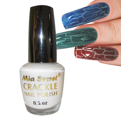 Mia Secret Crackle Nail Polish White 0.5oz (CK5) Mia Secret Crackle Nail Polish White 0.5oz (CK5)