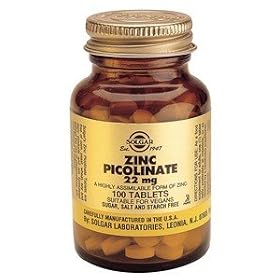 Solgar, Zinc Picolinate, 100 Tablets