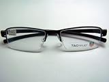 Tag Heuer - TAG HEUER 7204 011 BLACK CERAMIC TITANIUM SEMI-RIMLESS TITNAIUM EYEGLASSES 54mm