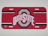 OHIO STATE BUCKEYES Officially Licensed Team Colored Logo Plastic LICENSE PLATE