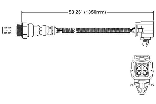 Walker 250-24724 Four Wire Oxygen Sensor