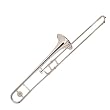 Cecilio 2Series Nickel Plated B Flat Trombone w/ Case and Accessories