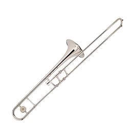 Cecilio 2Series TB-280N Nickel Plated B Flat Trombone w/ Case and Accessories