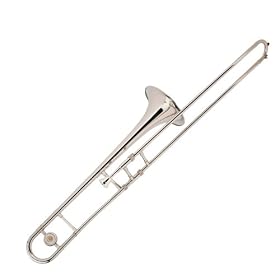 Cecilio 2Series Nickel Plated B Flat Trombone w/ Case and Accessories