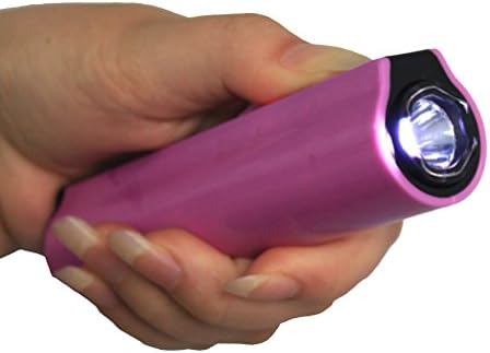 Vogue colors Lady Gril Stun Gun 1500k Volt Rechargeable With 150 lumen Long time Flashlight (Pink)