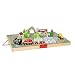 Melissa & Doug Take-Along Railroad Wooden Tabletop Play Set