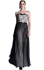 Modest Polyester Beaded Prom Dress 