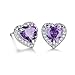 Women Earrings Heart Diamond Cubic Zirconia Stud Earrings for Women Earrings Studs Fashion Jewlery Ear Studs