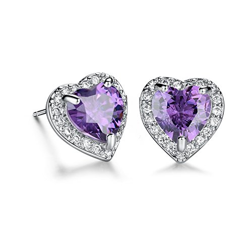 Women Earrings Heart Diamond Cubic Zirconia Stud Earrings for Women Earrings Studs Fashion Jewlery Ear Studs