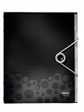 Produkt-Bild: Leitz 45690095 Ordnungsmappe Bebop Ordnungsmappe Bebop, 6 F&auml;cher, PP, schwarz