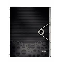 Leitz 45690095 Ordnungsmappe Bebop Ordnungsmappe Bebop, 6 F�cher, PP, schwarz