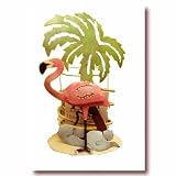 Pink Flamingo Metal Votive Holder