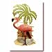 Pink Flamingo Metal Votive Holder
